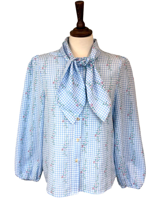 Raya Tie Collar Blouse