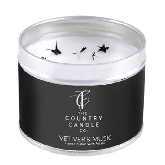 Vetiver & Musk Candle Tin