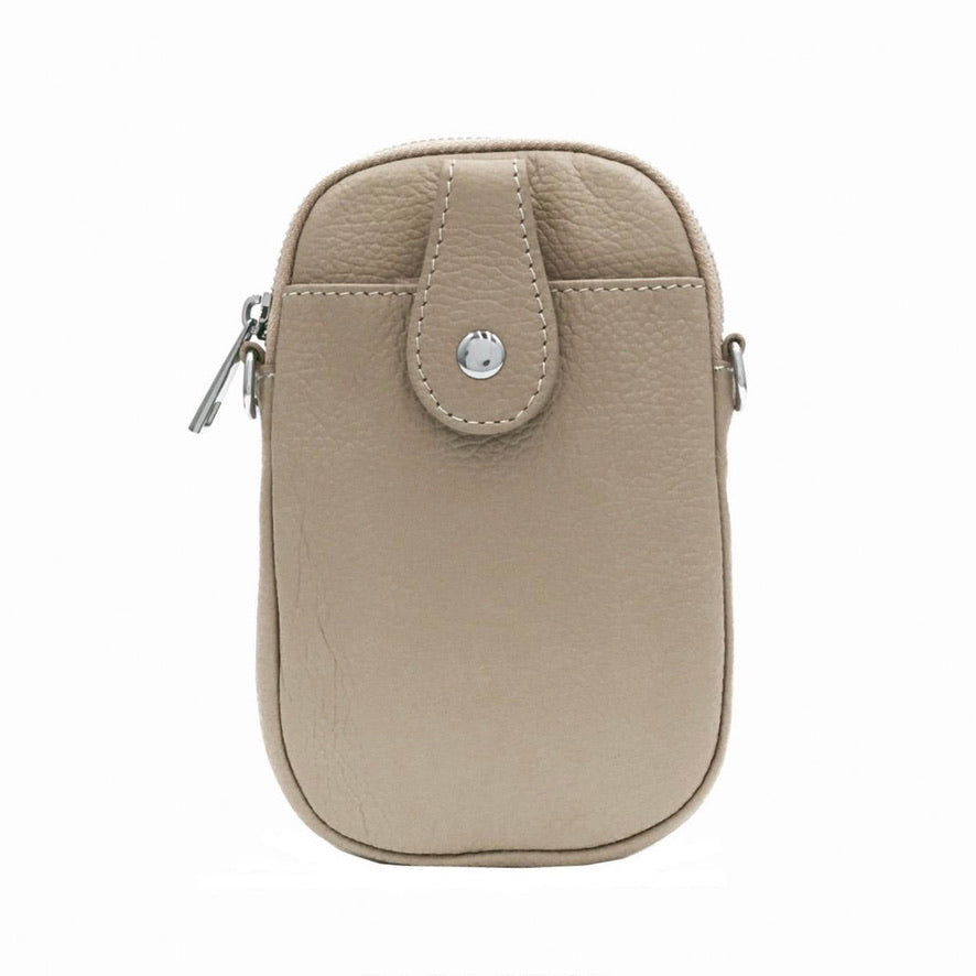 Leather Front Pocket Phone Pouch