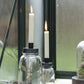 Glass Bottle Candle Holder Lrg