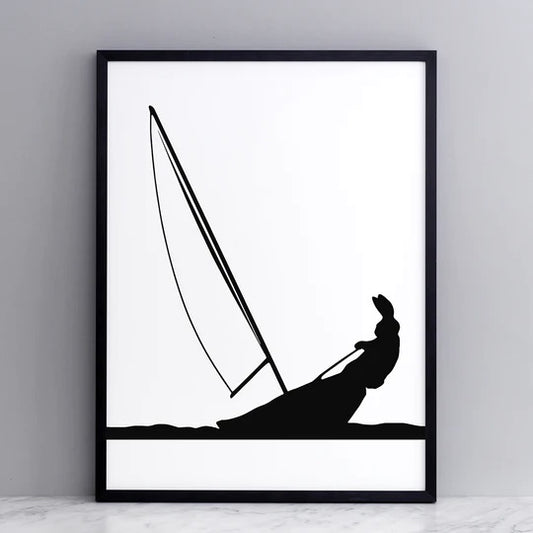 Sailing Rabbit Print