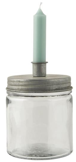 Glass Jar Candle Holder