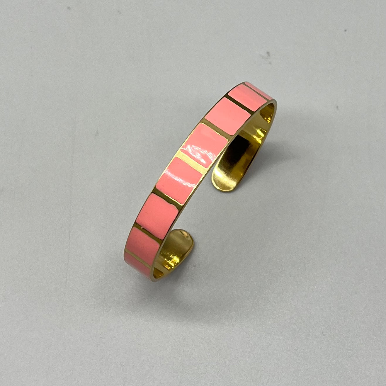 Striped Enamel Bangle