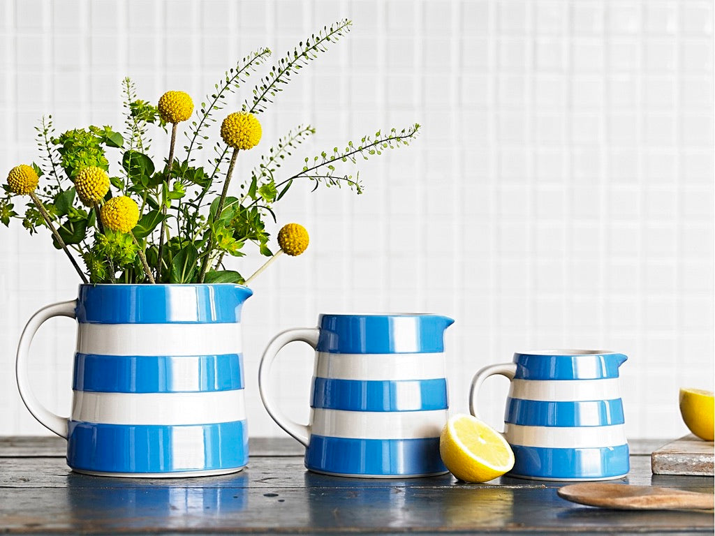 Cornishware Blue Dreadnought Jug - Mini/Sml/Med/Lrg