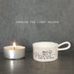 Porcelain Tea Light Holder - "Good friends"
