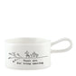Porcelain Tea Light Holder - "Thank you"