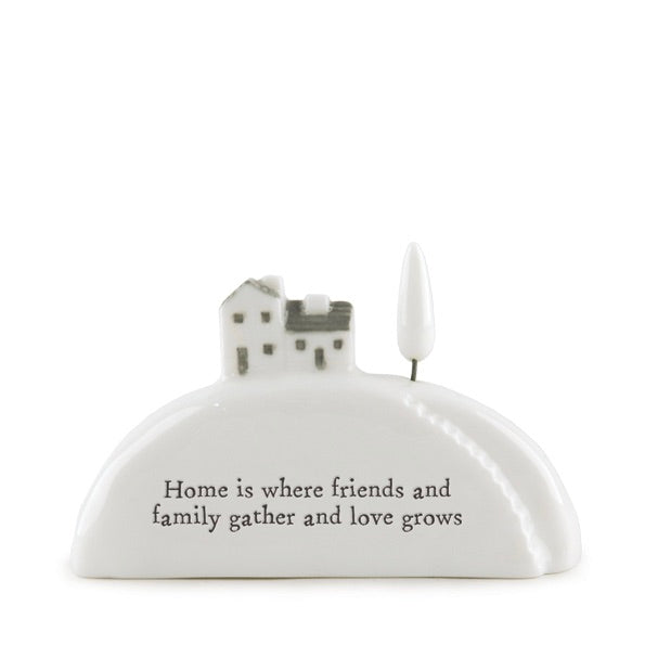 Porcelain house in a box
