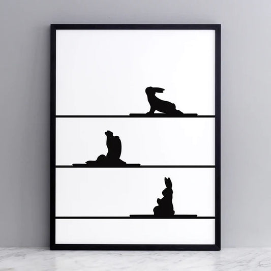 Yoga Rabbit Print