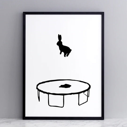 Bouncing Rabbit Print