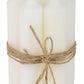 Seven Dinner Candles - Rustic White